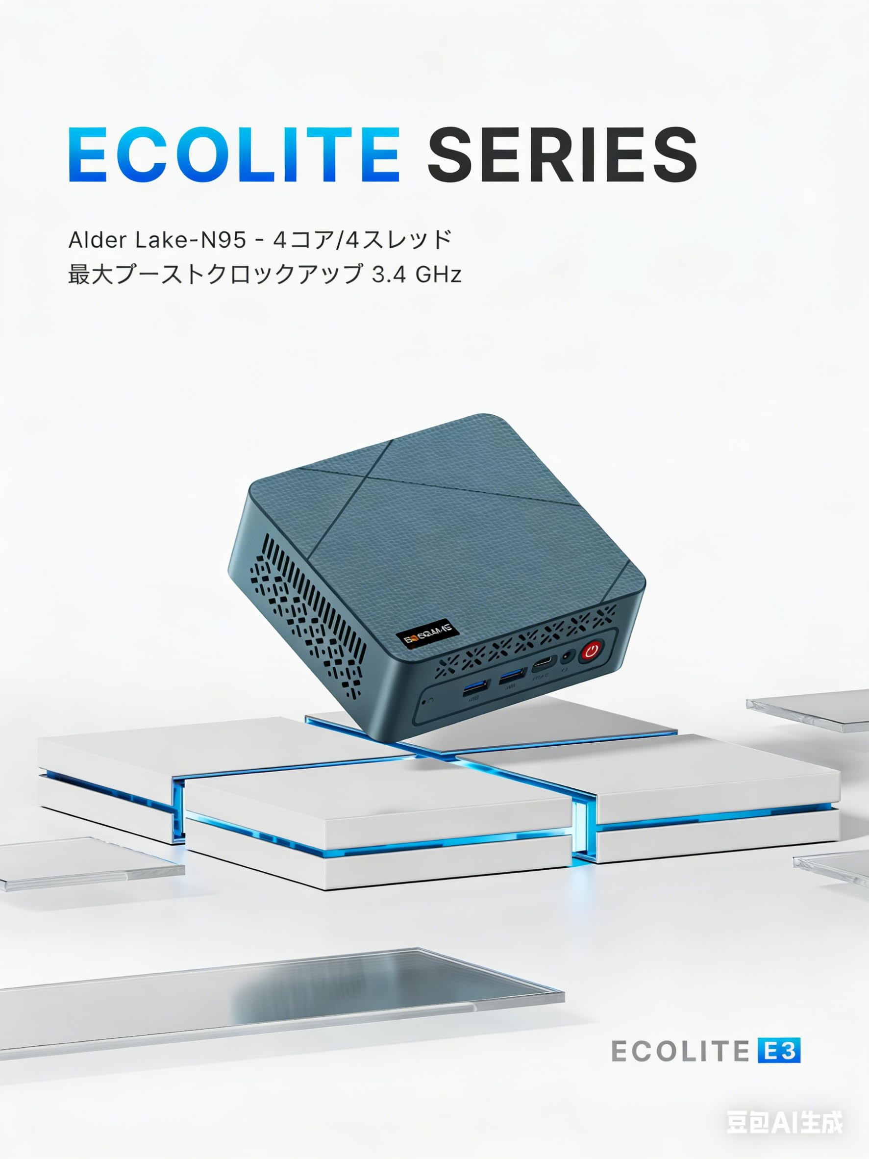 Amazon.co.jp: BOSGAME ECOLITE Series E3 ミニPC N95 MiNipc 16GB
